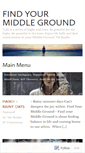 Mobile Screenshot of findyourmiddleground.com